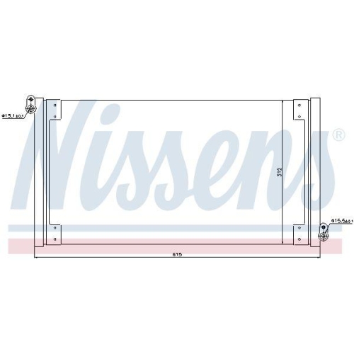 NISSENS Kondensator, Klimaanlage 940025