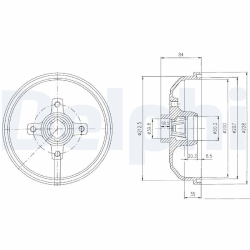 DELPHI Bremstrommel BF111