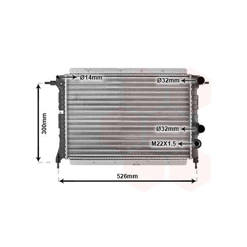 VAN WEZEL K&uuml;hler, Motork&uuml;hlung 43002065
