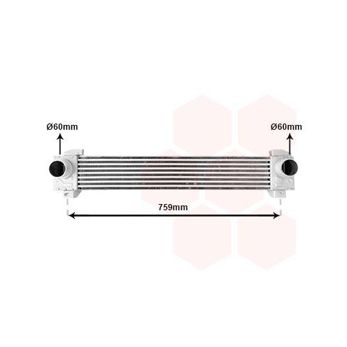 VAN WEZEL Ladeluftk&uuml;hler 09014708