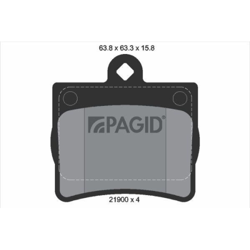PAGID Bremsbelagsatz, Scheibenbremse T1139N