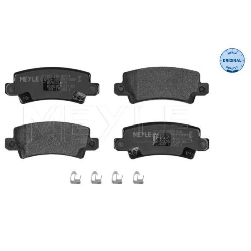 MEYLE Bremsbelagsatz, Scheibenbremse MEYLE-ORIGINAL: True to OE. 025 238 1616/W