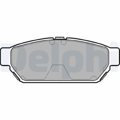 DELPHI Bremsbelagsatz, Scheibenbremse LP968