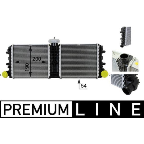 MAHLE Kühler, Motorkühlung BEHR *** PREMIUM LINE *** CR 77 000P