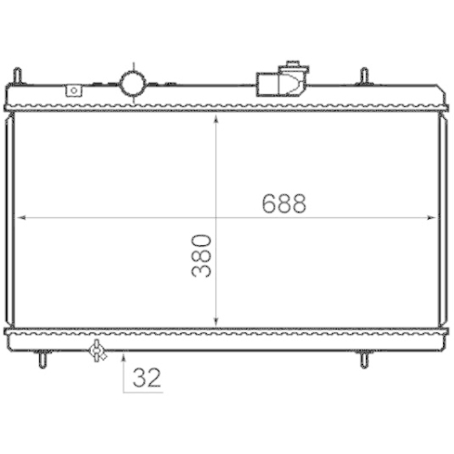 MAHLE K&uuml;hler, Motork&uuml;hlung BEHR CR 800 000S
