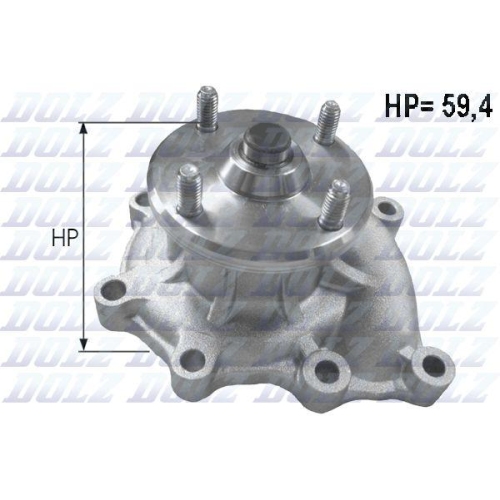 DOLZ Wasserpumpe, Motork&uuml;hlung