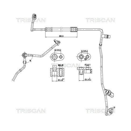 TRISCAN Hochdruck-/Niederdruckleitung, Klimaanlage 9010 29110