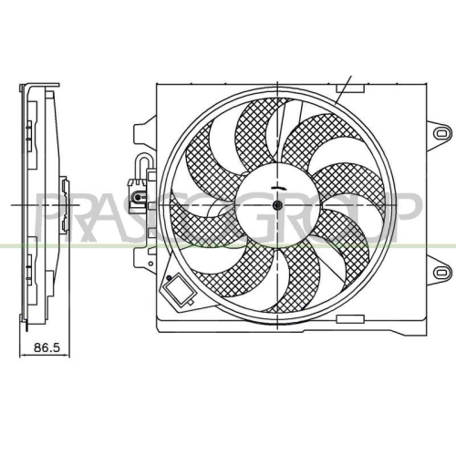 PRASCO L&uuml;fter, Motork&uuml;hlung PrascoSelection FT124F001