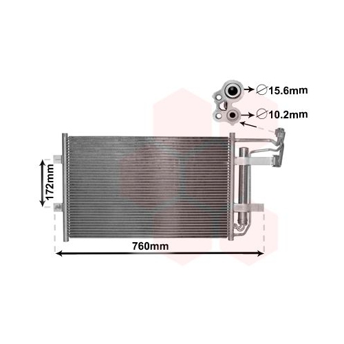 VAN WEZEL Kondensator, Klimaanlage 27005252