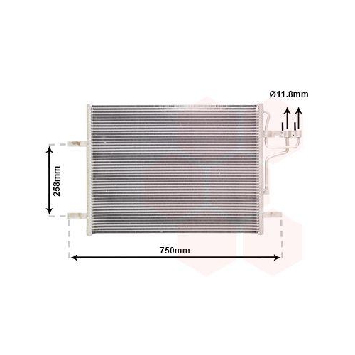 VAN WEZEL Kondensator, Klimaanlage 18005483