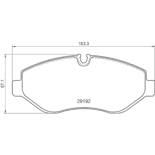 HELLA Bremsbelagsatz, Scheibenbremse 8DB 355 043-881