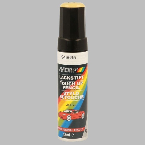 Lackstift Autolackreparatur Autofarbe Kompakt beige gl&auml;nzend 12 ml MOTIP 946695