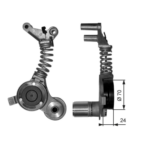 GATES Riemenspanner, Keilrippenriemen DriveAlign™ T38406