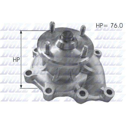 DOLZ Wasserpumpe, Motork&uuml;hlung