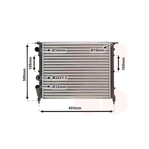VAN WEZEL K&uuml;hler, Motork&uuml;hlung 43002118
