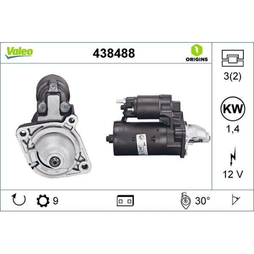 VALEO Starter VALEO ORIGINS 438488