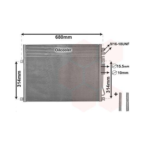VAN WEZEL Kondensator, Klimaanlage *** IR PLUS *** 21005045