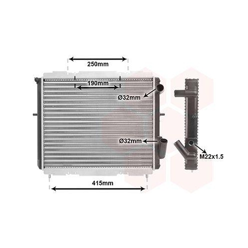 VAN WEZEL K&uuml;hler, Motork&uuml;hlung 43002128