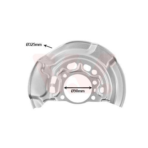 VAN WEZEL Spritzblech, Bremsscheibe 5407372