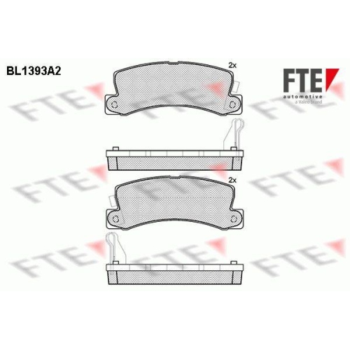 FTE Bremsbelagsatz, Scheibenbremse 9010168