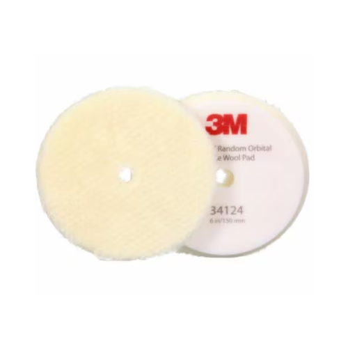 3M Perfect-It Poliertr&auml;ger Polierfell Exzenterpoliermaschine grob Wei&szlig; 150 mm