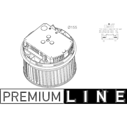 MAHLE Innenraumgebl&auml;se BEHR *** PREMIUM LINE *** AB 261 000P
