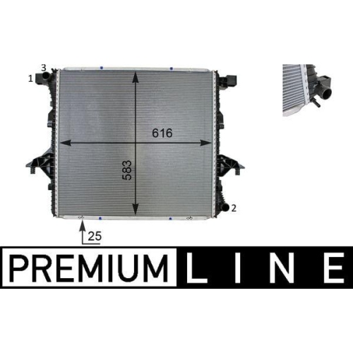 MAHLE Kühler, Motorkühlung BEHR *** PREMIUM LINE *** CR 81 000P