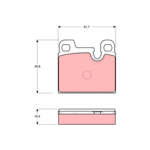 TRW Bremsbelagsatz, Scheibenbremse
