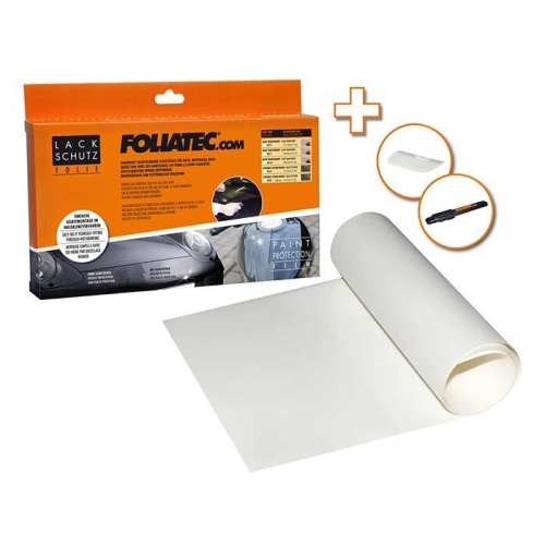 Foliatec Auto Lackschutzfolie Set 30x165cm Folie transparent Steinschlagschutz