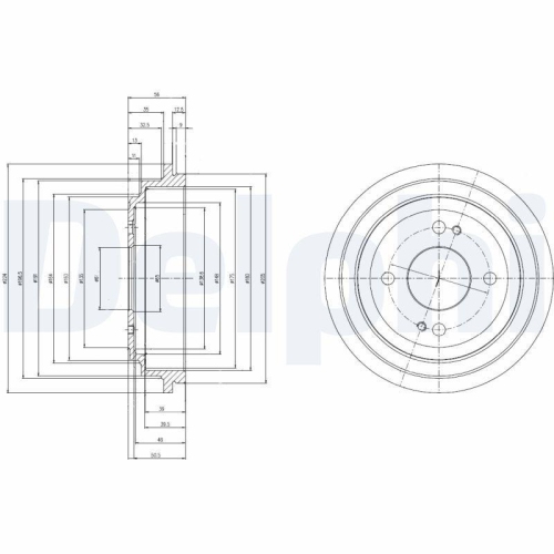 DELPHI Bremstrommel BF516