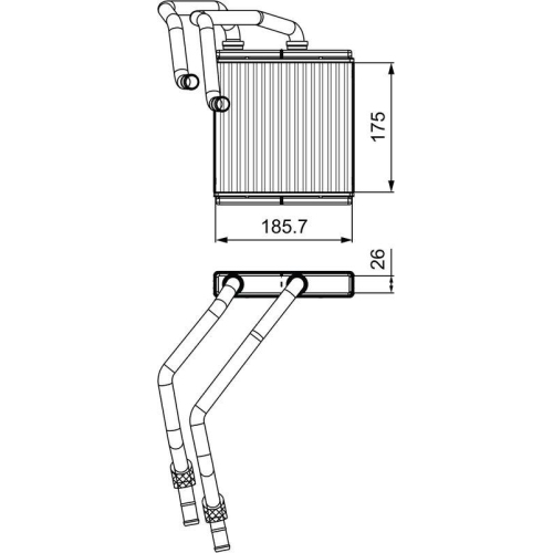 VALEO W&auml;rmetauscher, Innenraumheizung 811544