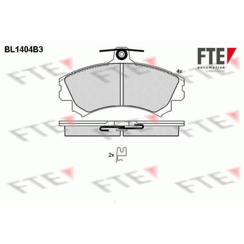 FTE Bremsbelagsatz, Scheibenbremse 9010177