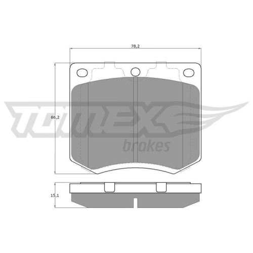 TOMEX Brakes Bremsbelagsatz, Scheibenbremse TX 11-99
