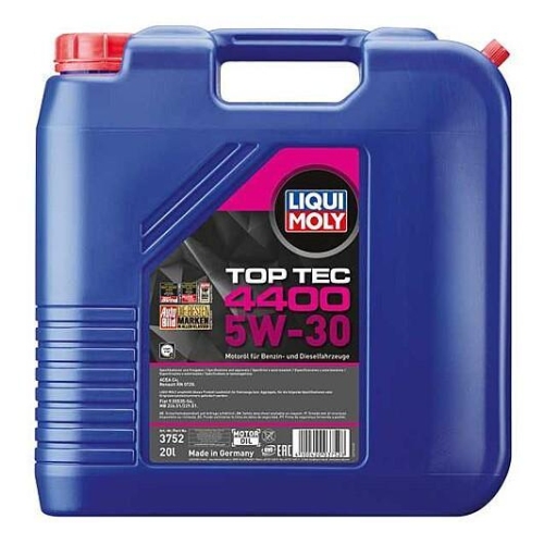 Motoröl Motorenöl LIQUI MOLY 3752 Top Tec 4400 5W-30 - 20 Liter Kanister