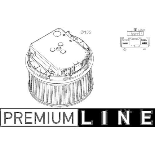 MAHLE Innenraumgebl&auml;se BEHR *** PREMIUM LINE *** AB 262 000P