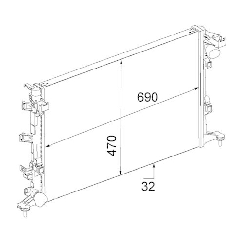 MAHLE K&uuml;hler, Motork&uuml;hlung BEHR *** PREMIUM LINE *** CR 914 000P
