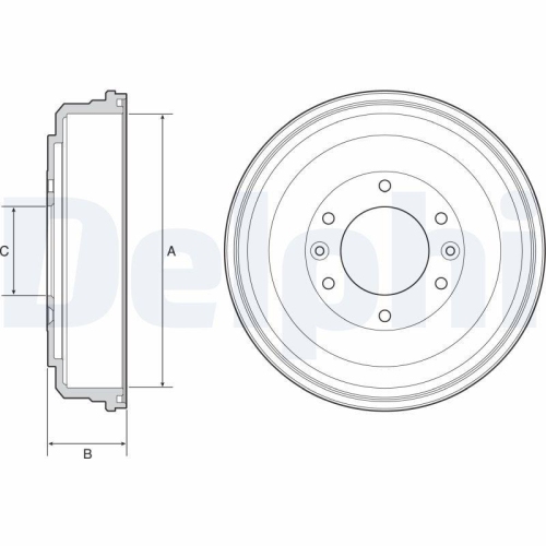 DELPHI Bremstrommel BF555