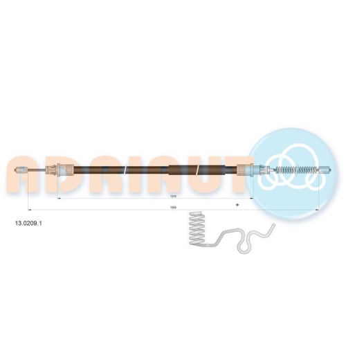 ADRIAUTO Seilzug, Feststellbremse 13.0209.1