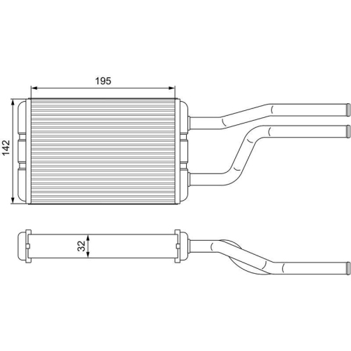 VALEO Wärmetauscher, Innenraumheizung 811545