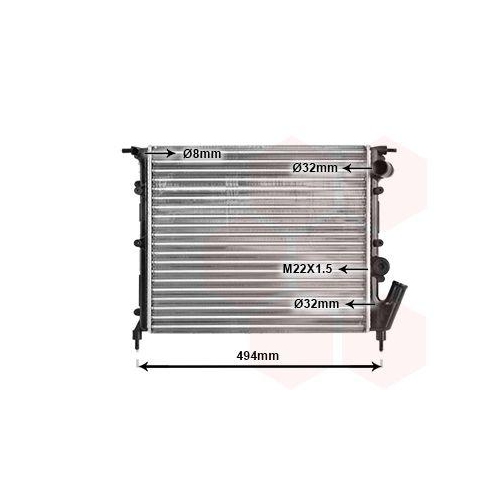 VAN WEZEL K&uuml;hler, Motork&uuml;hlung 43002132