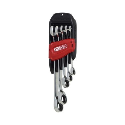 GEARplus RINGSTOP-Ratschenringmaulschl&uuml;ssel-Satz, abgewinkelt, 5-tlg KS TOOLS