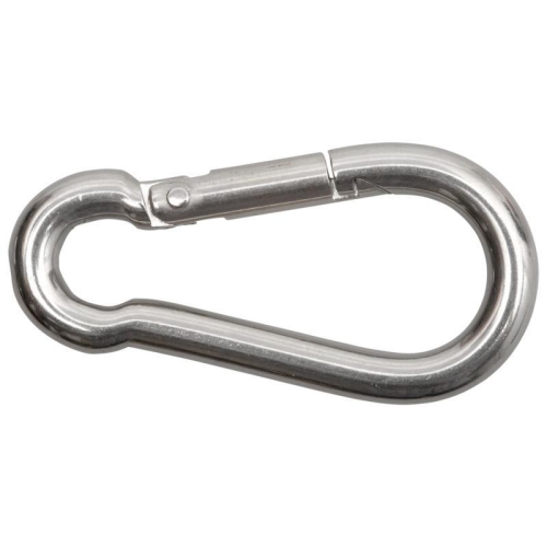 Feuerwehrkarabinerhaken, Edelstahl A4, DIN 5299-C 10 X 100 SWG 1 St&uuml;ck