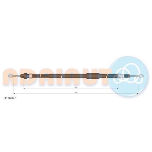 ADRIAUTO Seilzug, Feststellbremse 41.0267.1