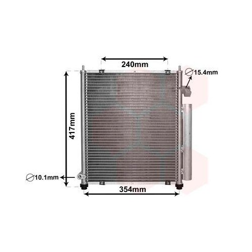 VAN WEZEL Kondensator, Klimaanlage 25005197