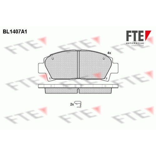 FTE Bremsbelagsatz, Scheibenbremse 9010182