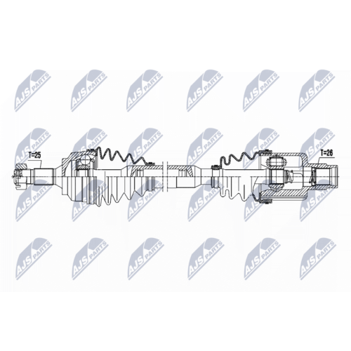 NTY Antriebswelle NPW-PE-043