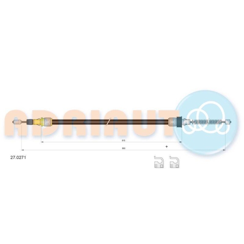 ADRIAUTO Seilzug, Feststellbremse 27.0271