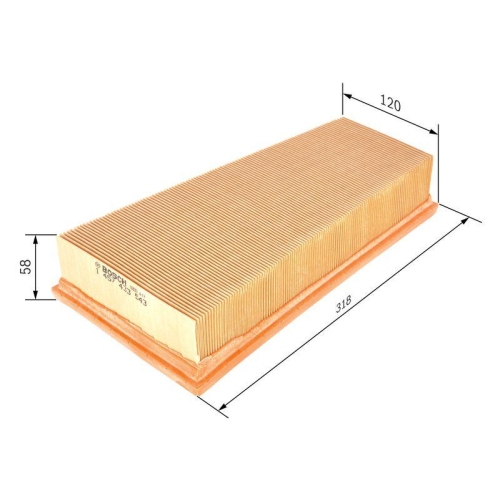BOSCH Luftfilter 1 457 433 543