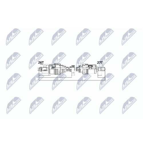 NTY Antriebswelle NPW-HD-014