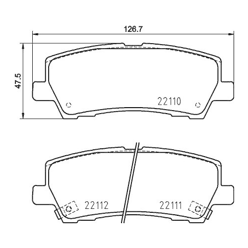 HELLA Bremsbelagsatz, Scheibenbremse 8DB 355 036-441